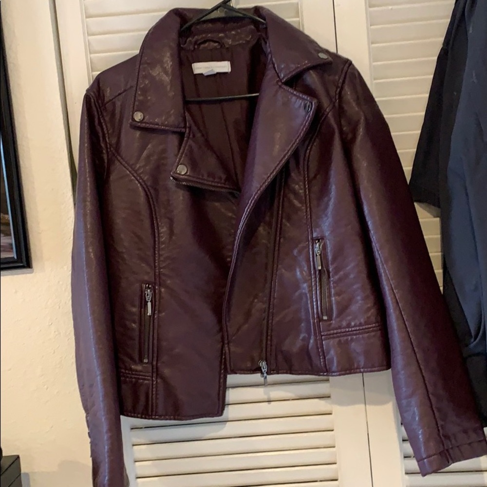 Faux leather Moto jacket. Never worn!